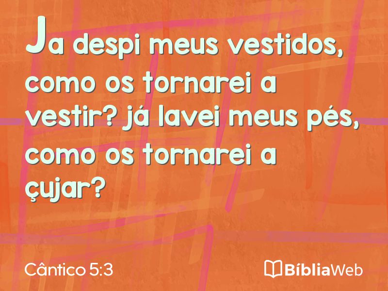 Cântico 5:3 em imagem para compartilhar