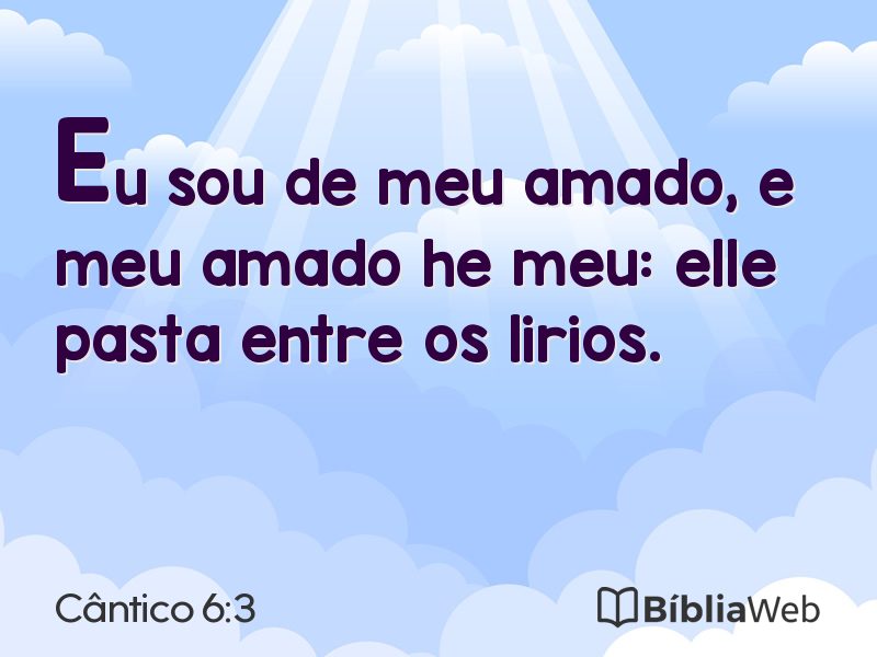 Cântico 6:3 em imagem para compartilhar