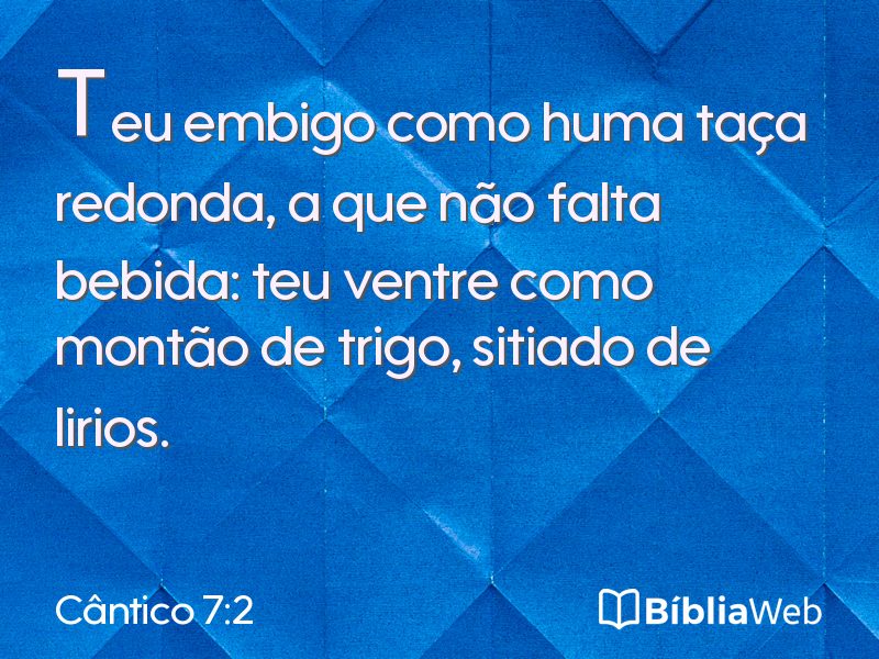 Cântico 7:2 em imagem para compartilhar