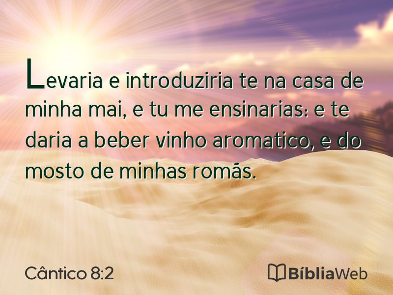 Cântico 8:2 em imagem para compartilhar