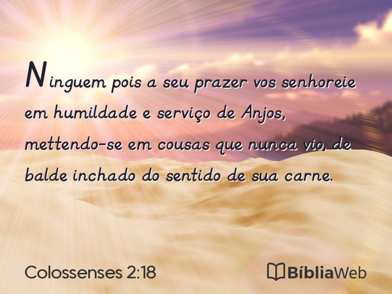 Colossenses 2:18 em imagem para compartilhar