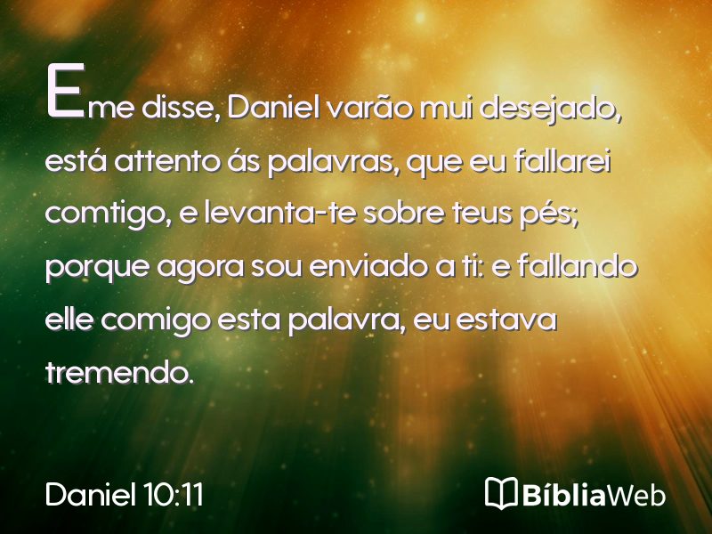Daniel 10:11 em imagem para compartilhar