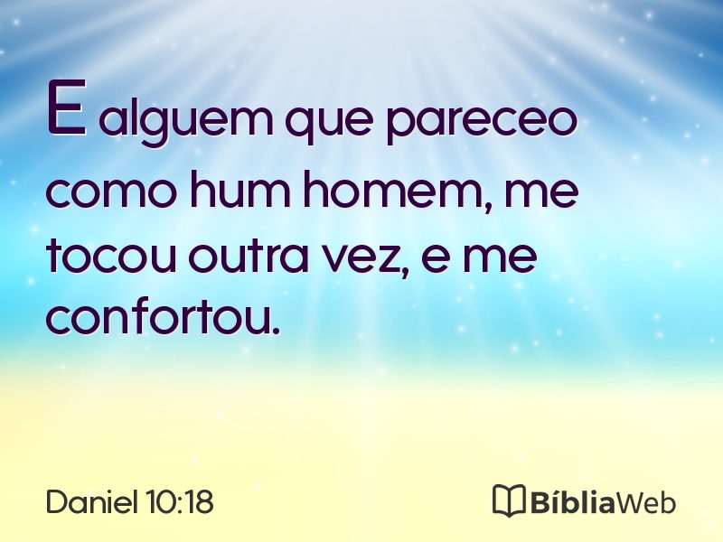 Daniel 10:18 em imagem para compartilhar