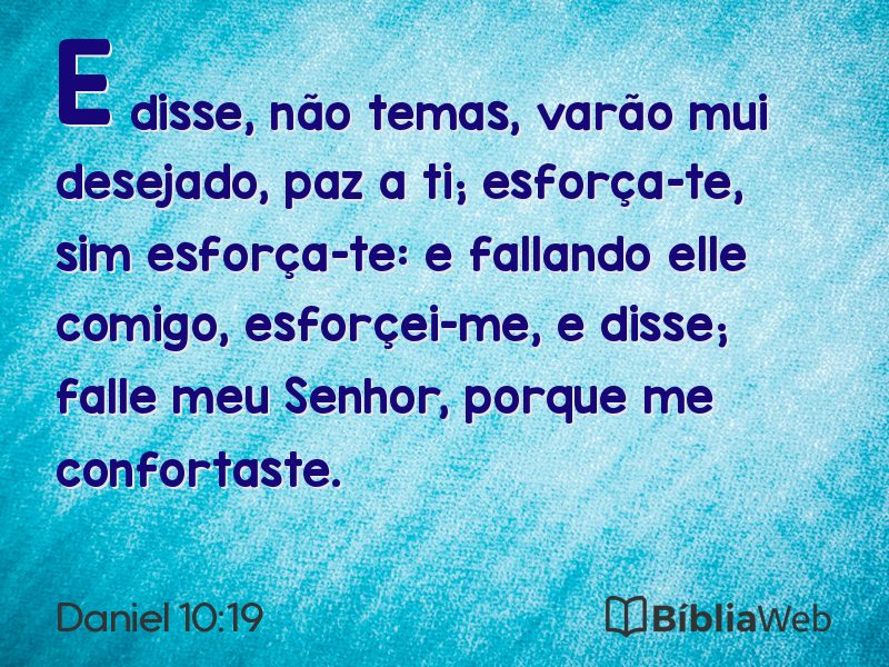 Daniel 10:19 em imagem para compartilhar