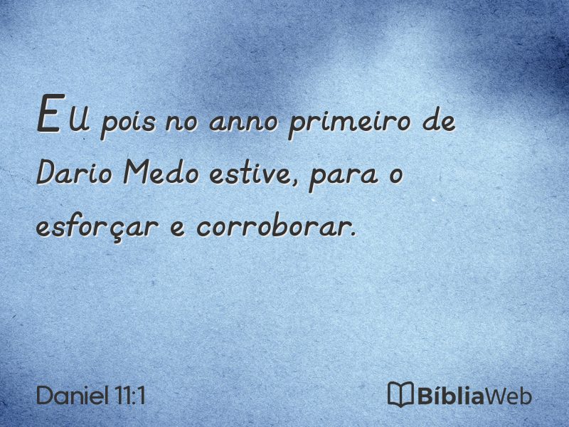 Daniel 11:1 em imagem para compartilhar