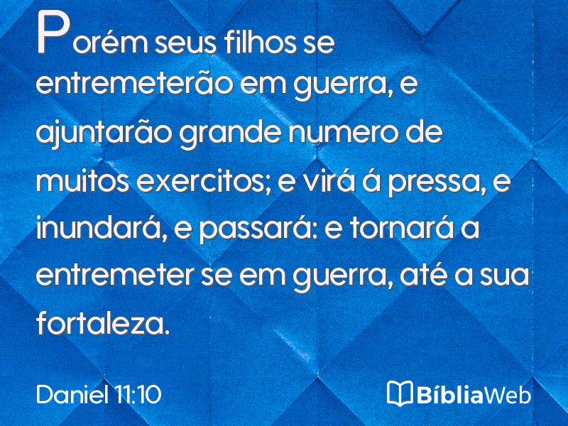 Daniel 11:10 em imagem para compartilhar