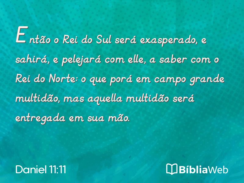 Daniel 11:11 em imagem para compartilhar