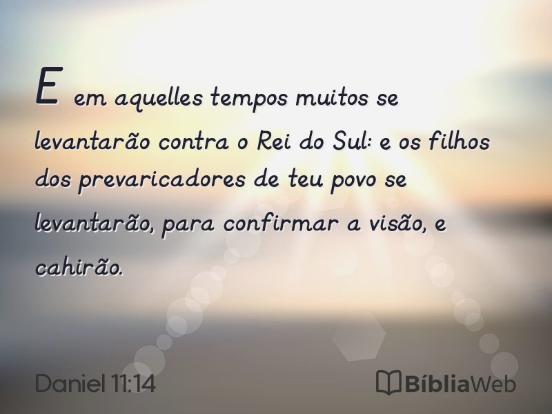 Daniel 11:14 em imagem para compartilhar