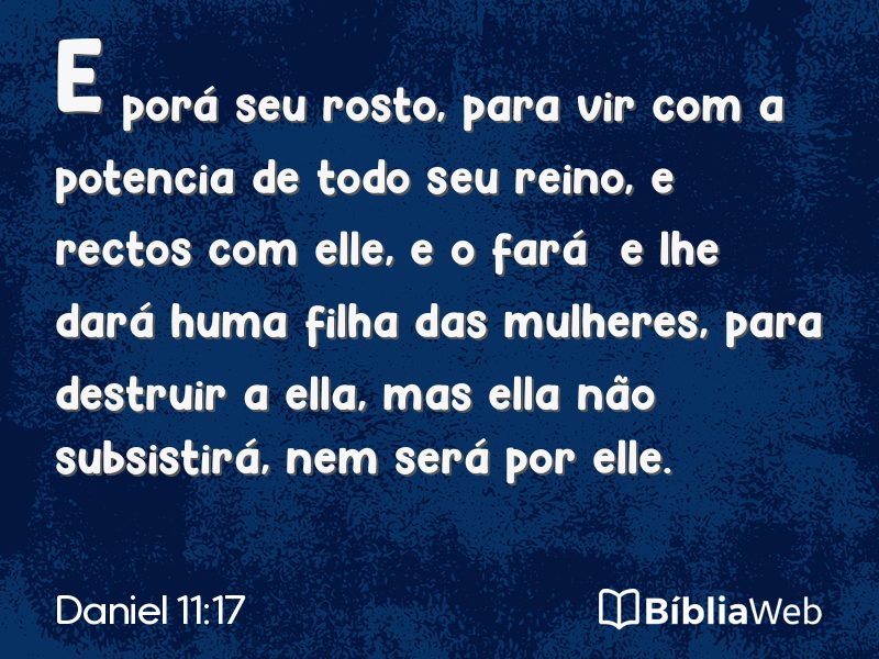 Daniel 11:17 em imagem para compartilhar