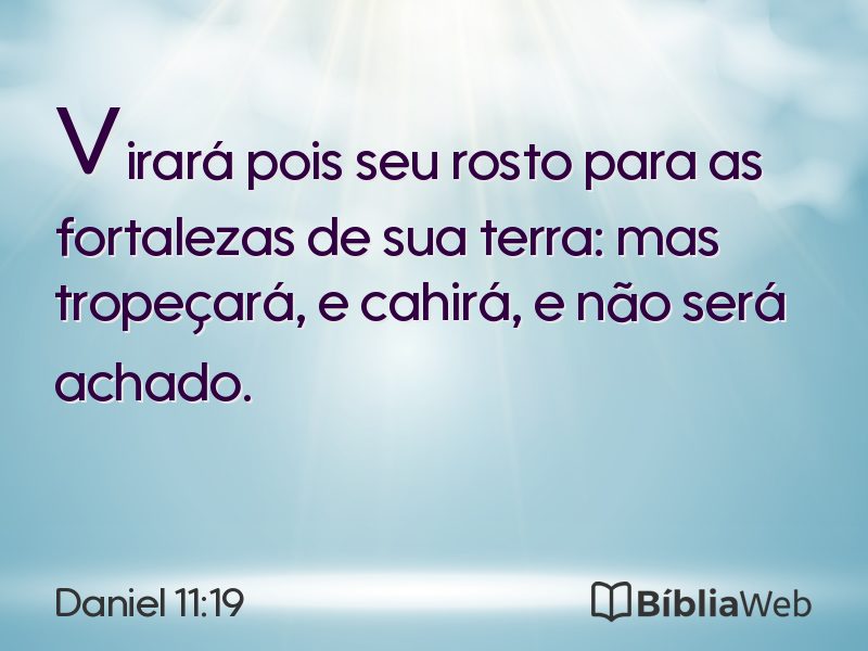 Daniel 11:19 em imagem para compartilhar