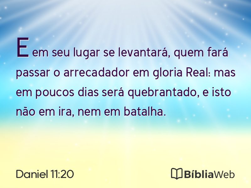 Daniel 11:20 em imagem para compartilhar