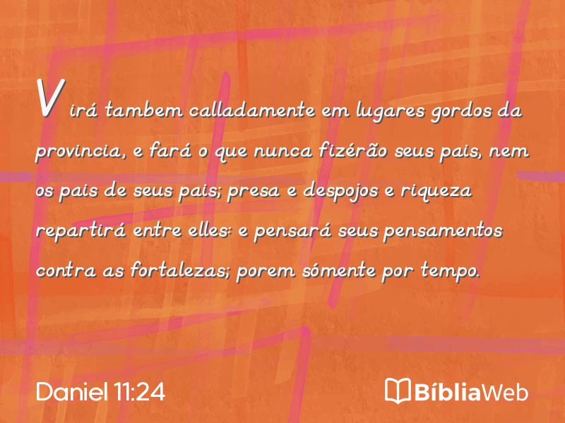 Daniel 11:24 em imagem para compartilhar