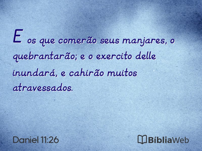 Daniel 11:26 em imagem para compartilhar