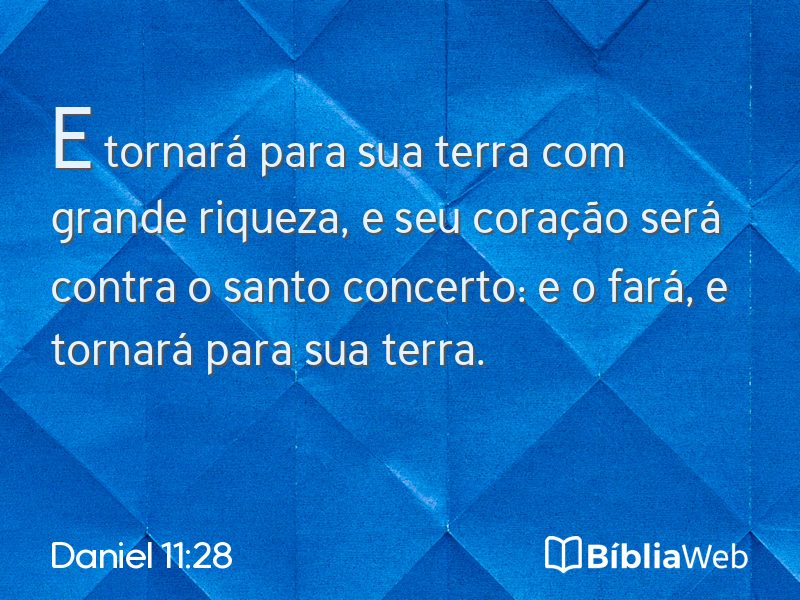 Daniel 11:28 em imagem para compartilhar
