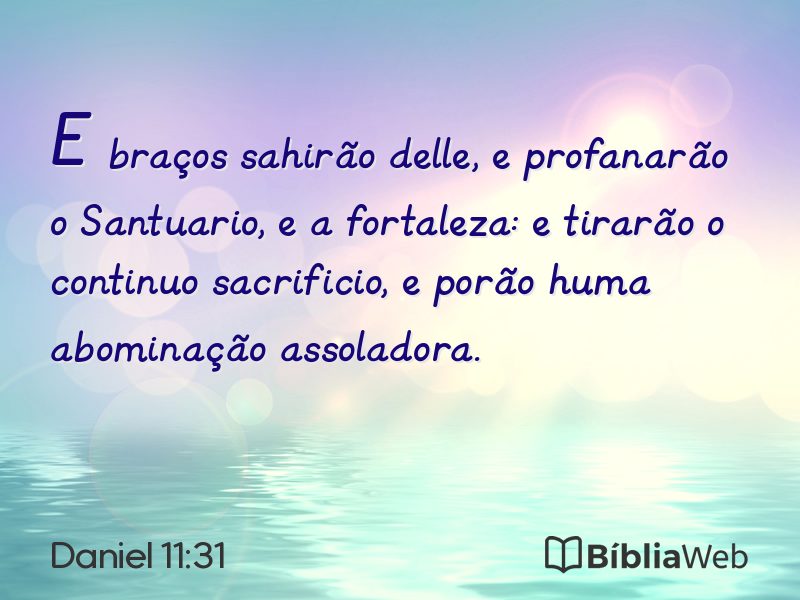 Daniel 11:31 em imagem para compartilhar