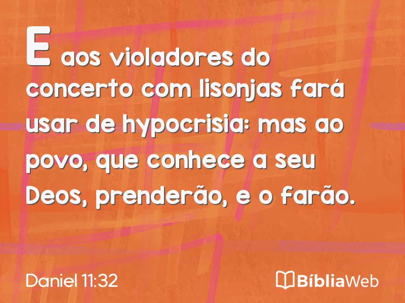 Daniel 11:32 em imagem para compartilhar