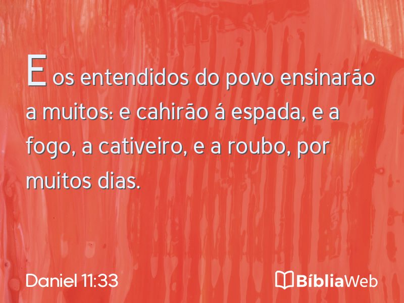 Daniel 11:33 em imagem para compartilhar