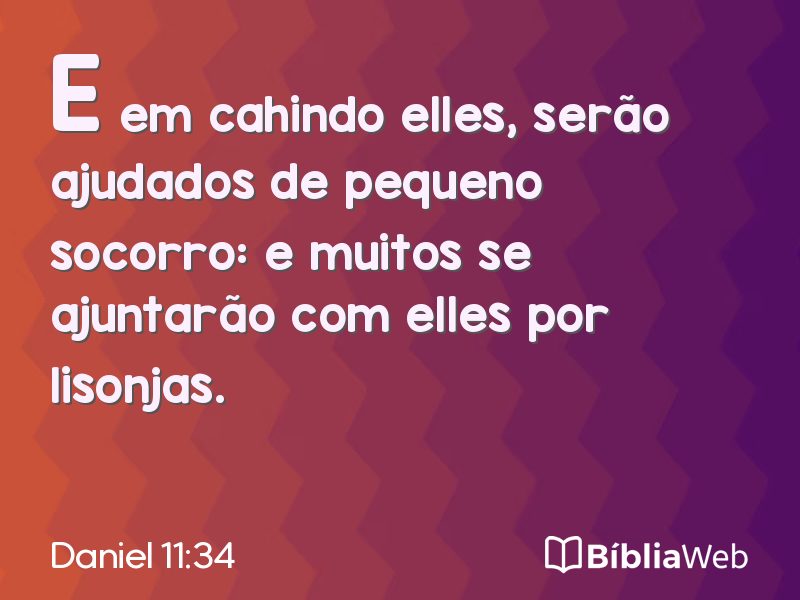 Daniel 11:34 em imagem para compartilhar