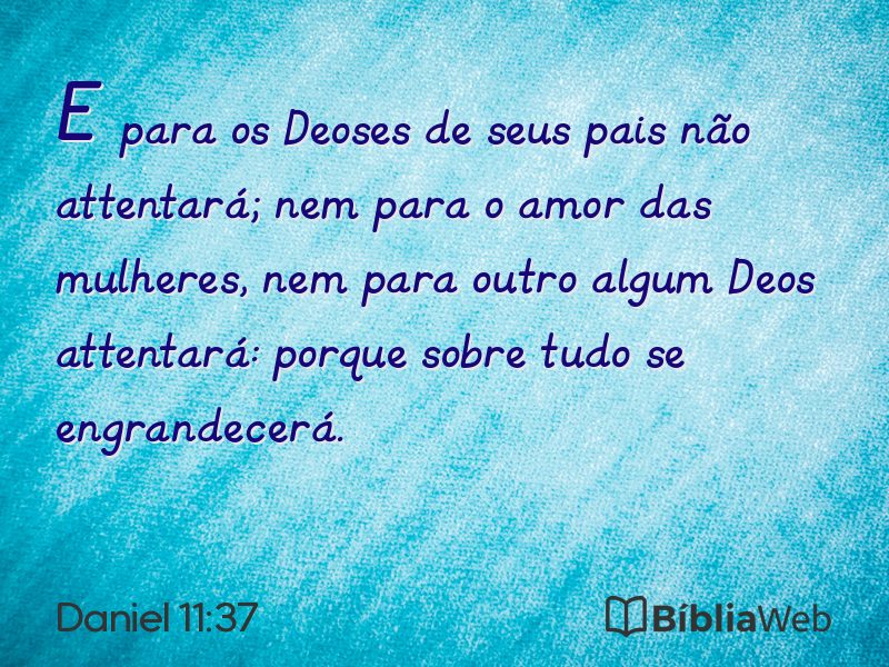 Daniel 11:37 em imagem para compartilhar