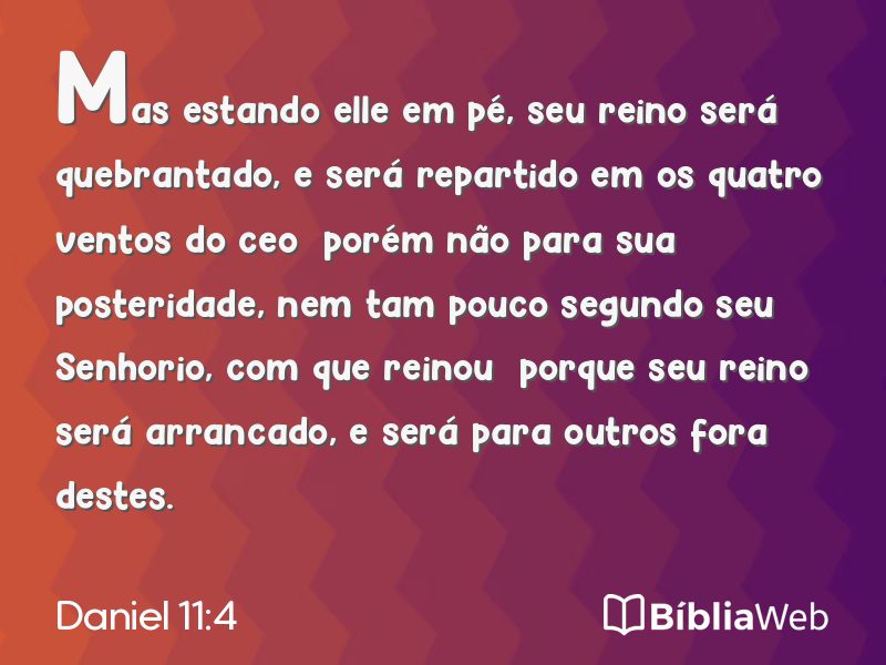 Daniel 11:4 em imagem para compartilhar