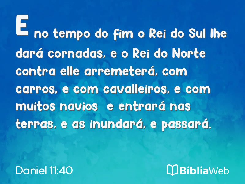 Daniel 11:40 em imagem para compartilhar