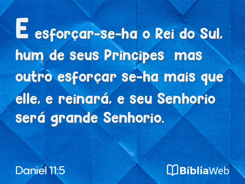 Daniel 11:5 em imagem para compartilhar