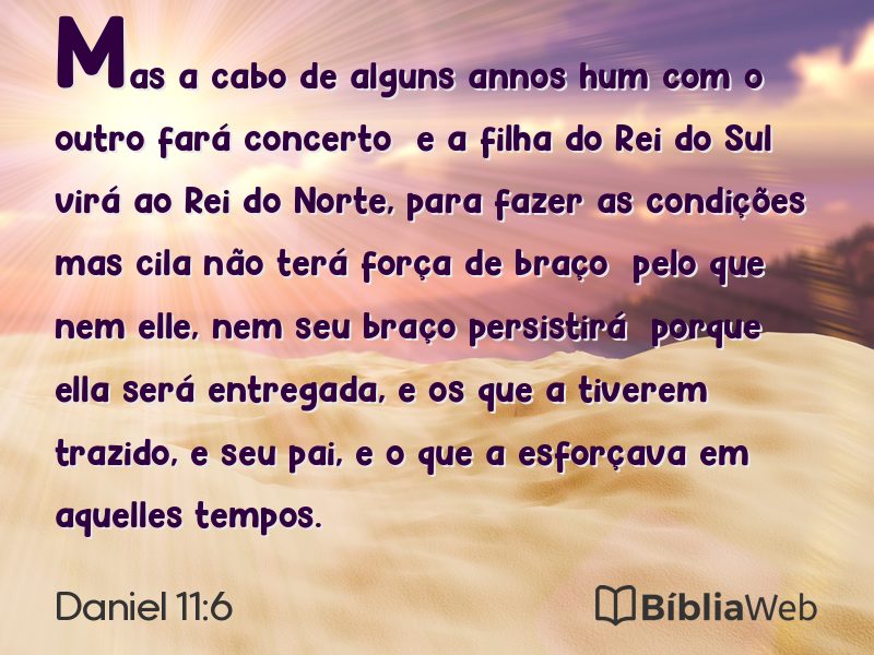 Daniel 11:6 em imagem para compartilhar
