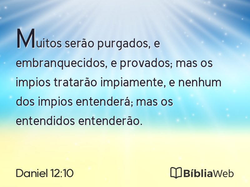 Daniel 12:10 em imagem para compartilhar