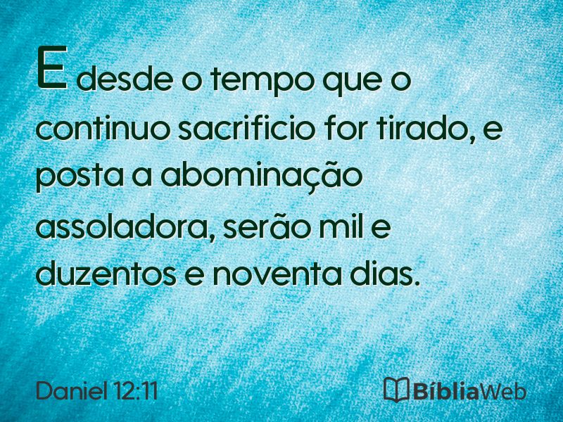 Daniel 12:11 em imagem para compartilhar