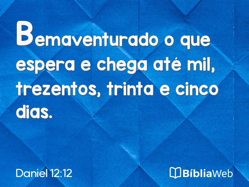 Daniel 12:12 em imagem para compartilhar