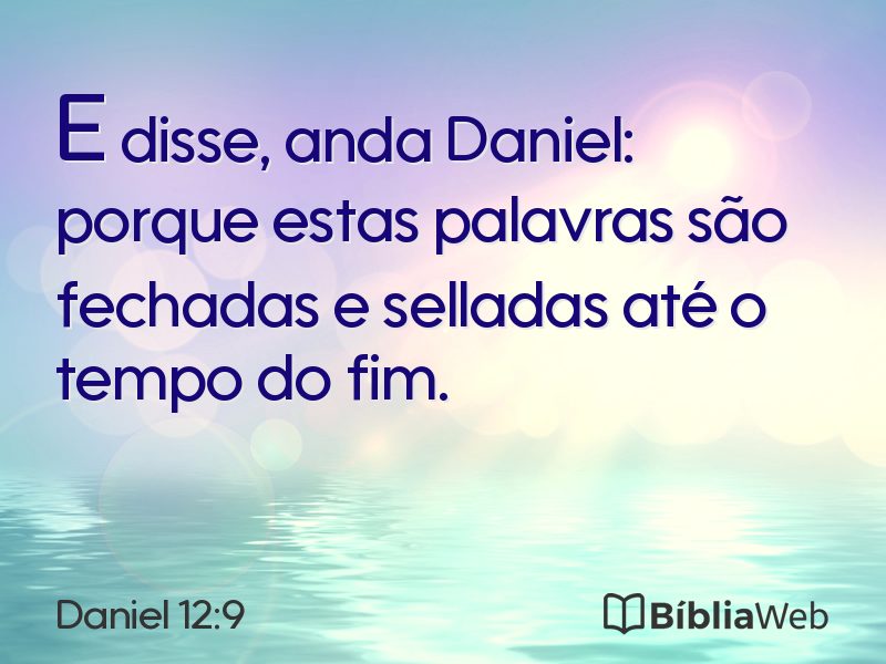 Daniel 12:9 em imagem para compartilhar