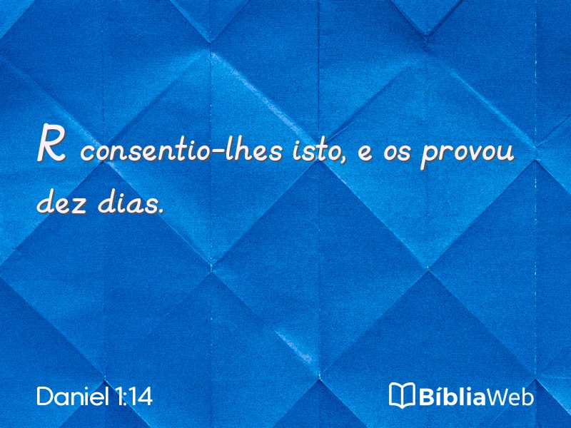 Daniel 1:14 em imagem para compartilhar