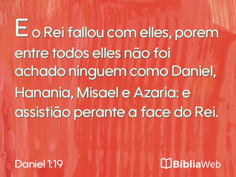 Daniel 1:19 em imagem para compartilhar