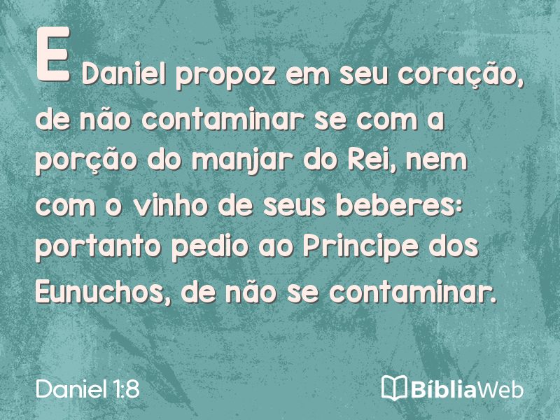 Daniel 1:8 em imagem para compartilhar