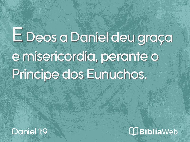 Daniel 1:9 em imagem para compartilhar