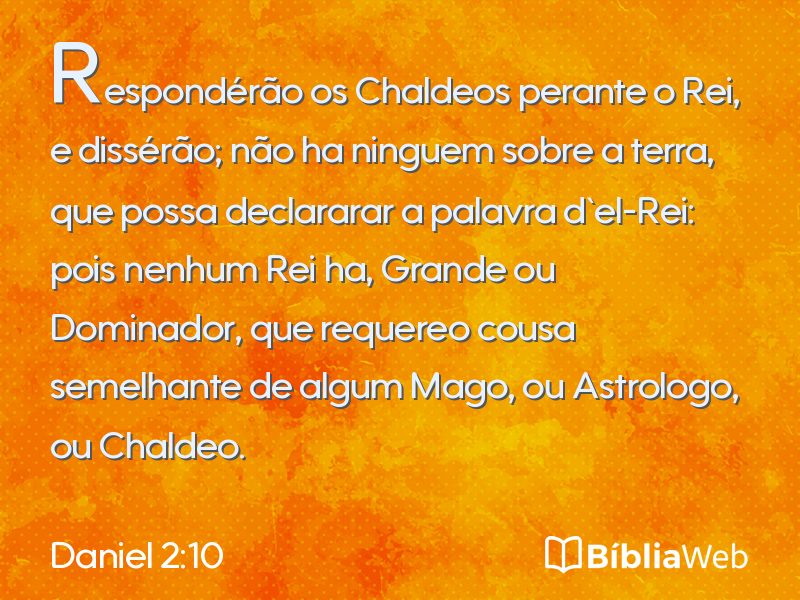 Daniel 2:10 em imagem para compartilhar