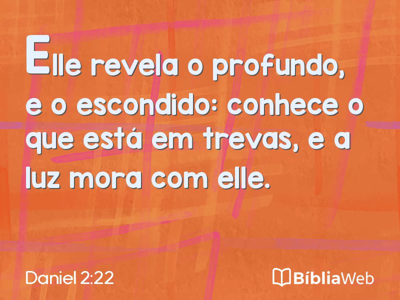 Daniel 2:22 em imagem para compartilhar