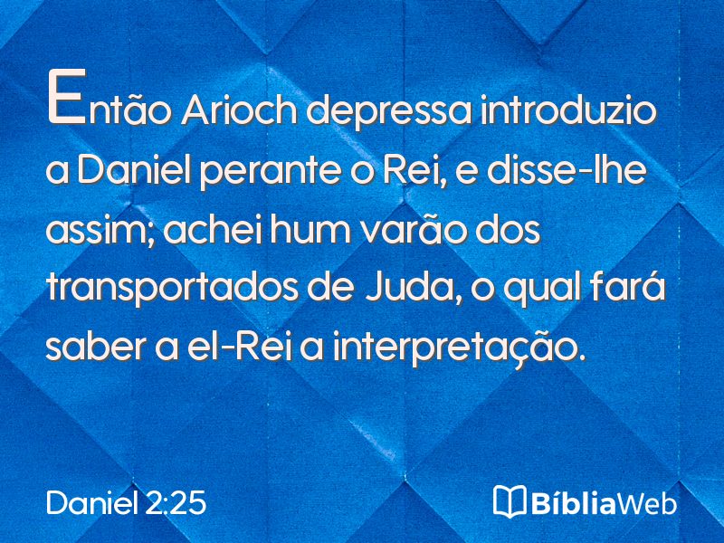 Daniel 2:25 em imagem para compartilhar