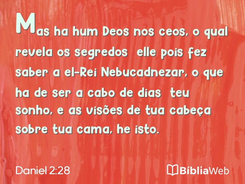 Daniel 2:28 em imagem para compartilhar