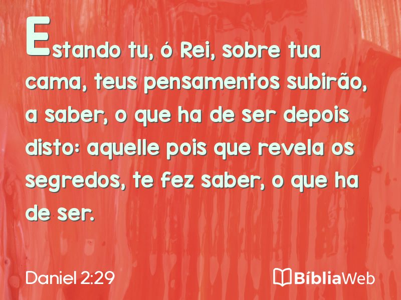 Daniel 2:29 em imagem para compartilhar