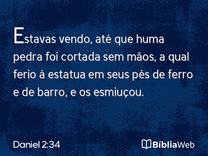 Daniel 2:34 em imagem para compartilhar