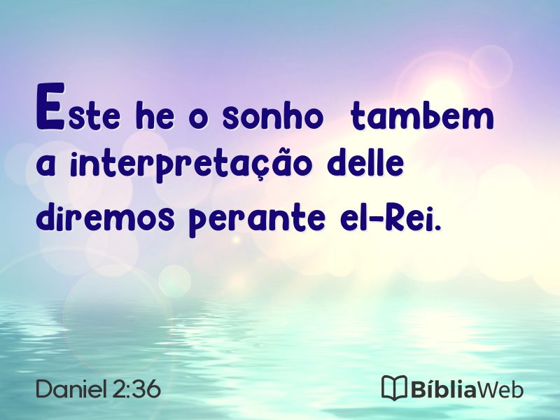 Daniel 2:36 em imagem para compartilhar