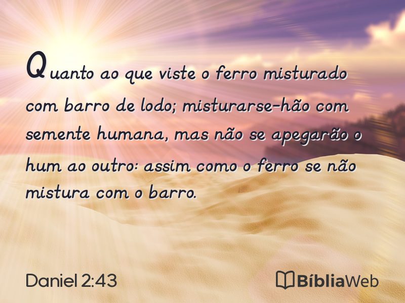 Daniel 2:43 em imagem para compartilhar