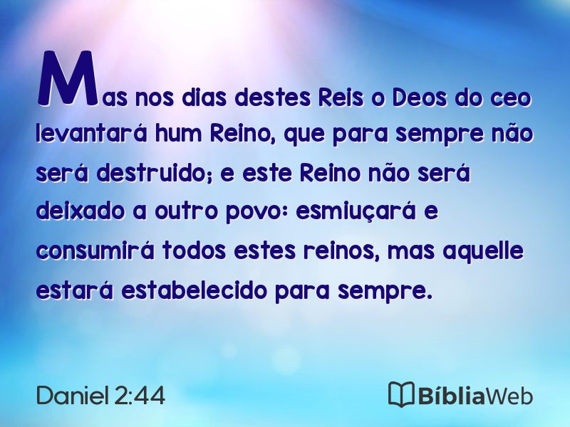 Daniel 2:44 em imagem para compartilhar