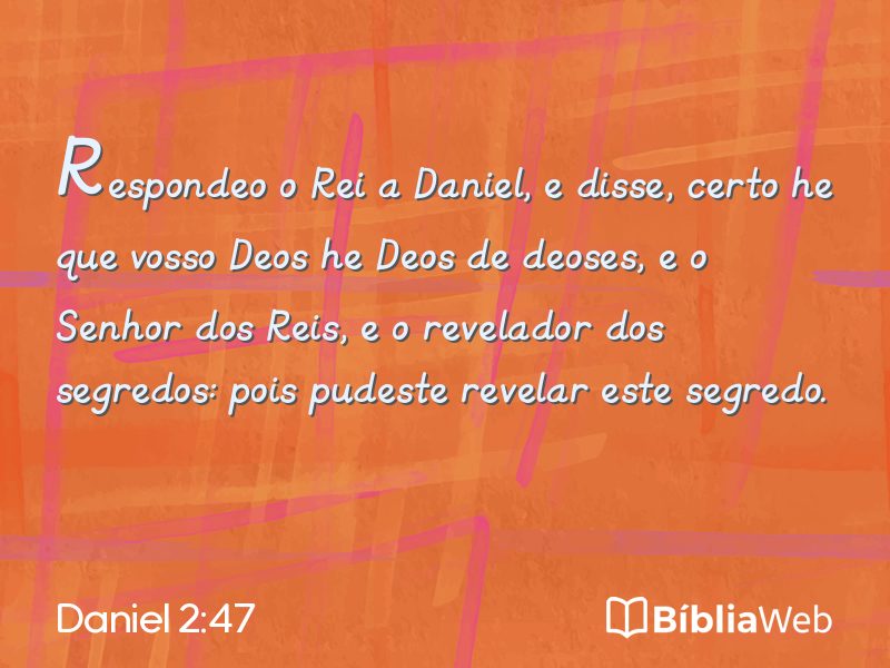 Daniel 2:47 em imagem para compartilhar