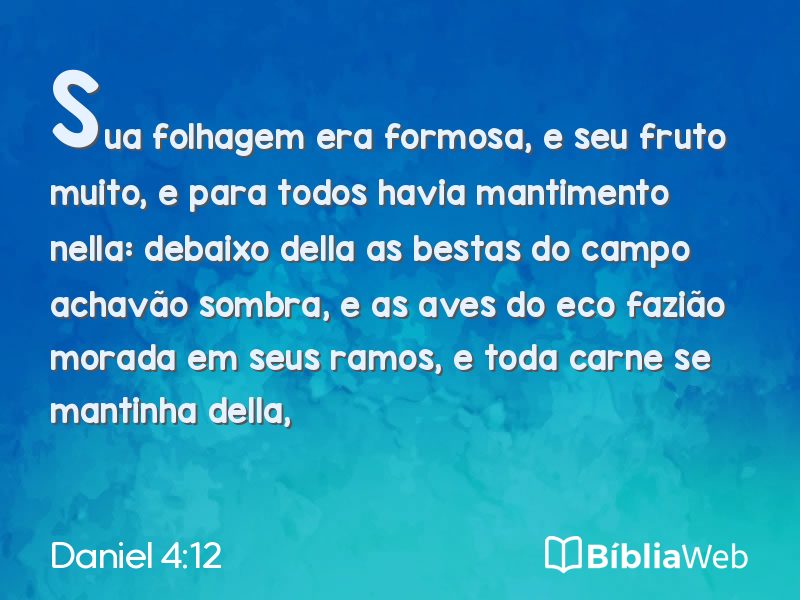 Daniel 4:12 em imagem para compartilhar