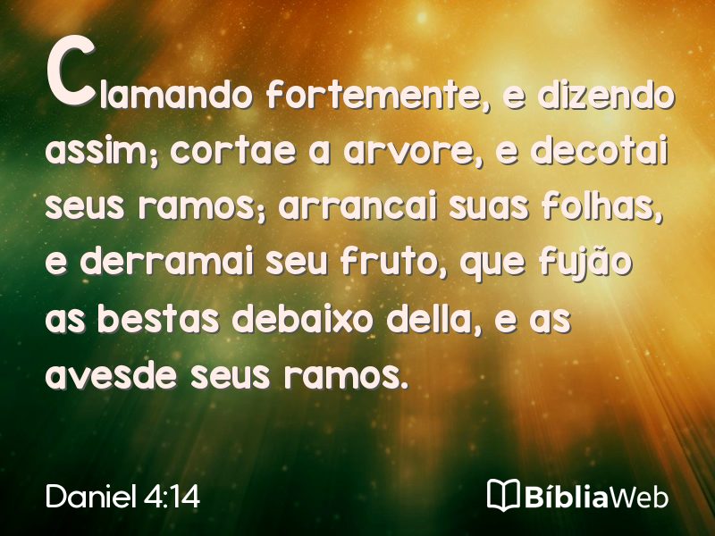 Daniel 4:14 em imagem para compartilhar