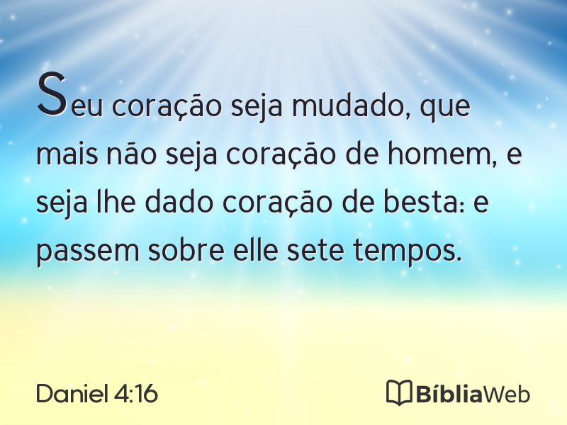Daniel 4:16 em imagem para compartilhar