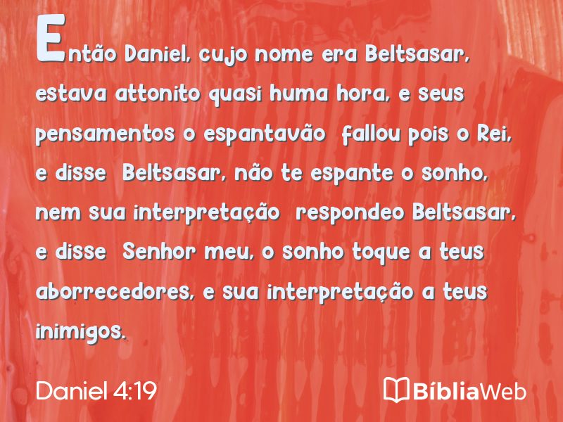 Daniel 4:19 em imagem para compartilhar