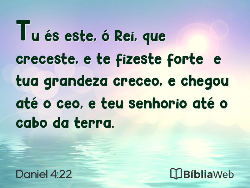 Daniel 4:22 em imagem para compartilhar